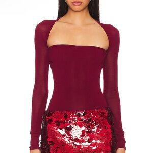 NBD Magali Top in Wine Size M